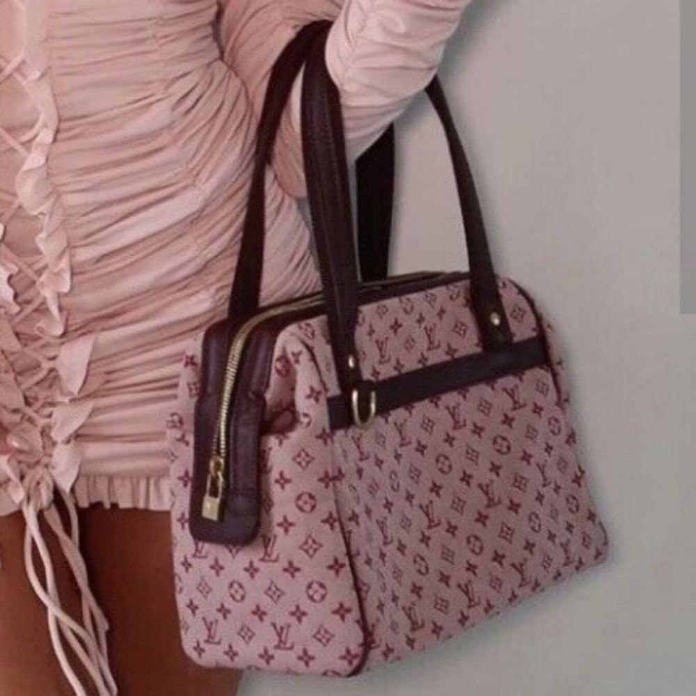 Louis Vuitton Pink and Brown Shoulder Bag